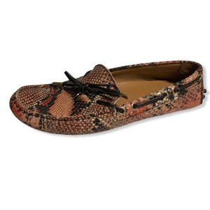 Sacoor Leather Snakeskin Drivers Shoes-Sz 5.5